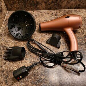 NITION Negative Ions Ceramic Hair Dryer with Diffuser, Comb and Concentrator